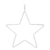 Kersthanger Metalen Ster Met Kraaltjes | Zilver | 14cm