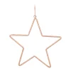 Kersthanger Metalen Ster Met Kraaltjes | Koper | 14cm