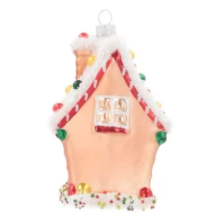 Kersthanger Peperkoekhuisje | Glas | Multi | 12cm
