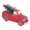 Kersthanger Pickup Truck | Glas | Rood | 13cm