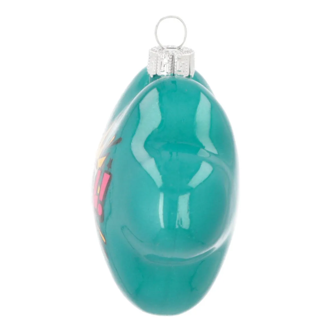 Kersthanger Pop-art Wolk Met Text Cool! | Glas | Blauw-roze | 11cm