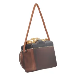 Kersthanger Retro Camera | Glas | Goud-zwart | 8cm