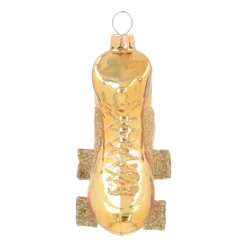 Kersthanger Rolschaats | Glas | Goud | 8cm