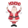 Kersthanger Santa 'Ho Ho Ho' | Glas | Rood | 13cm