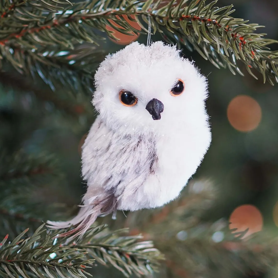 Kersthanger Sneeuwuil | 9 Cm