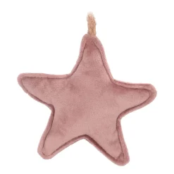Kersthanger Ster | Flanel | Oudroze | 12 Cm