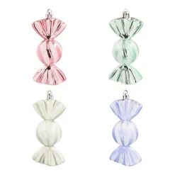 Kersthangers Zuurtjes 4 St | Pastel | 11 Cm | Kunststof