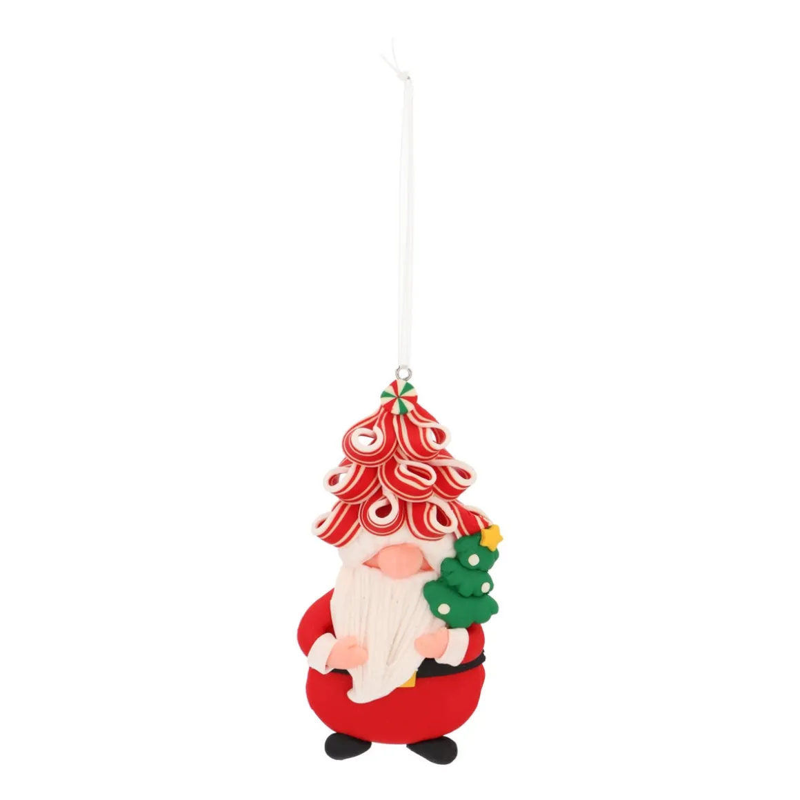 Kerstman Kersthanger Met Hip Kapsel En Kerstboompje