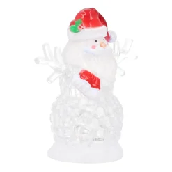 Kerstman Met Gekleurde LED-verlichting