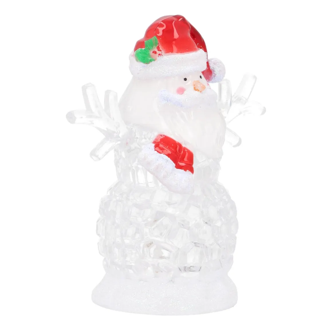 Kerstman Met Gekleurde LED-verlichting