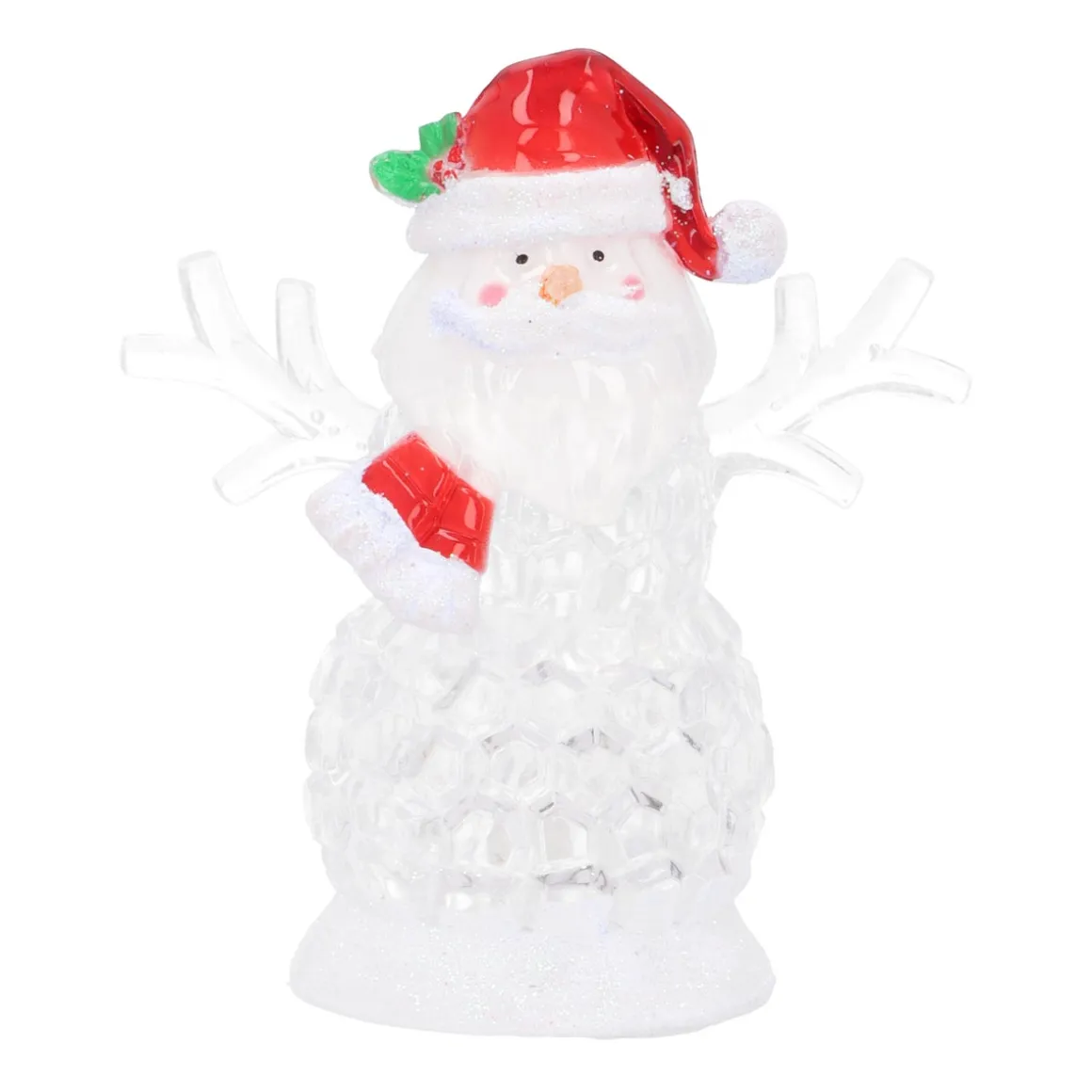 Kerstman Met Gekleurde LED-verlichting