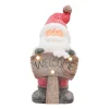 Kerstmanfiguur Met 'Welcome' | Rood | Led-verlichting | 49cm