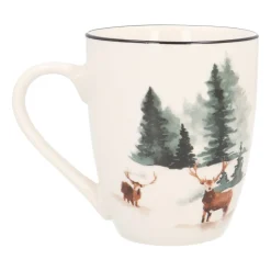 Kerstmok Hert Met Gouden Randje