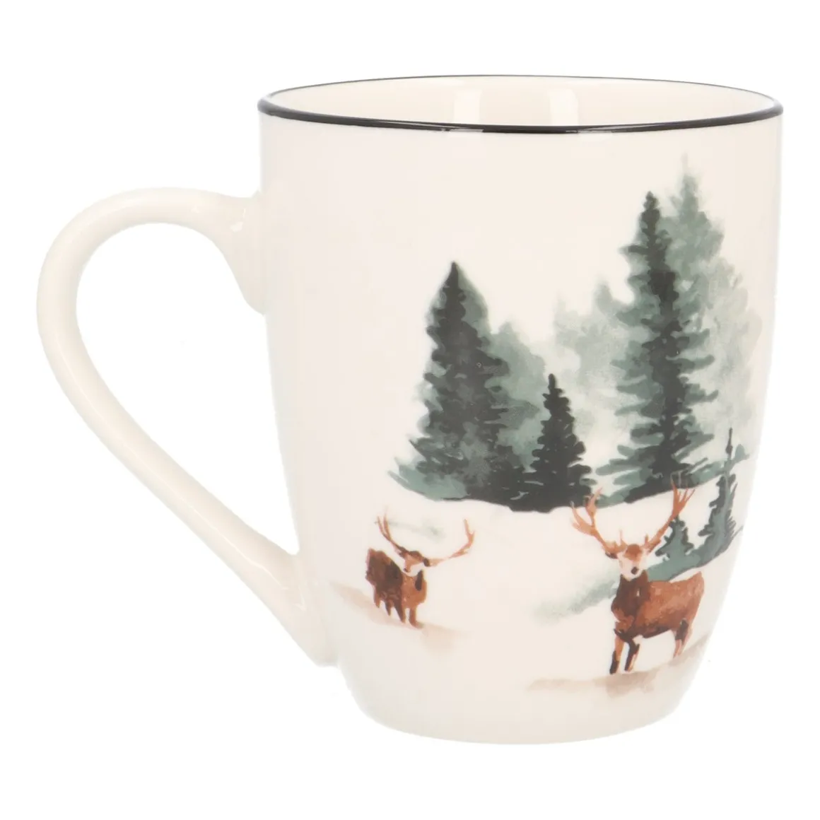 Kerstmok Hert Met Gouden Randje