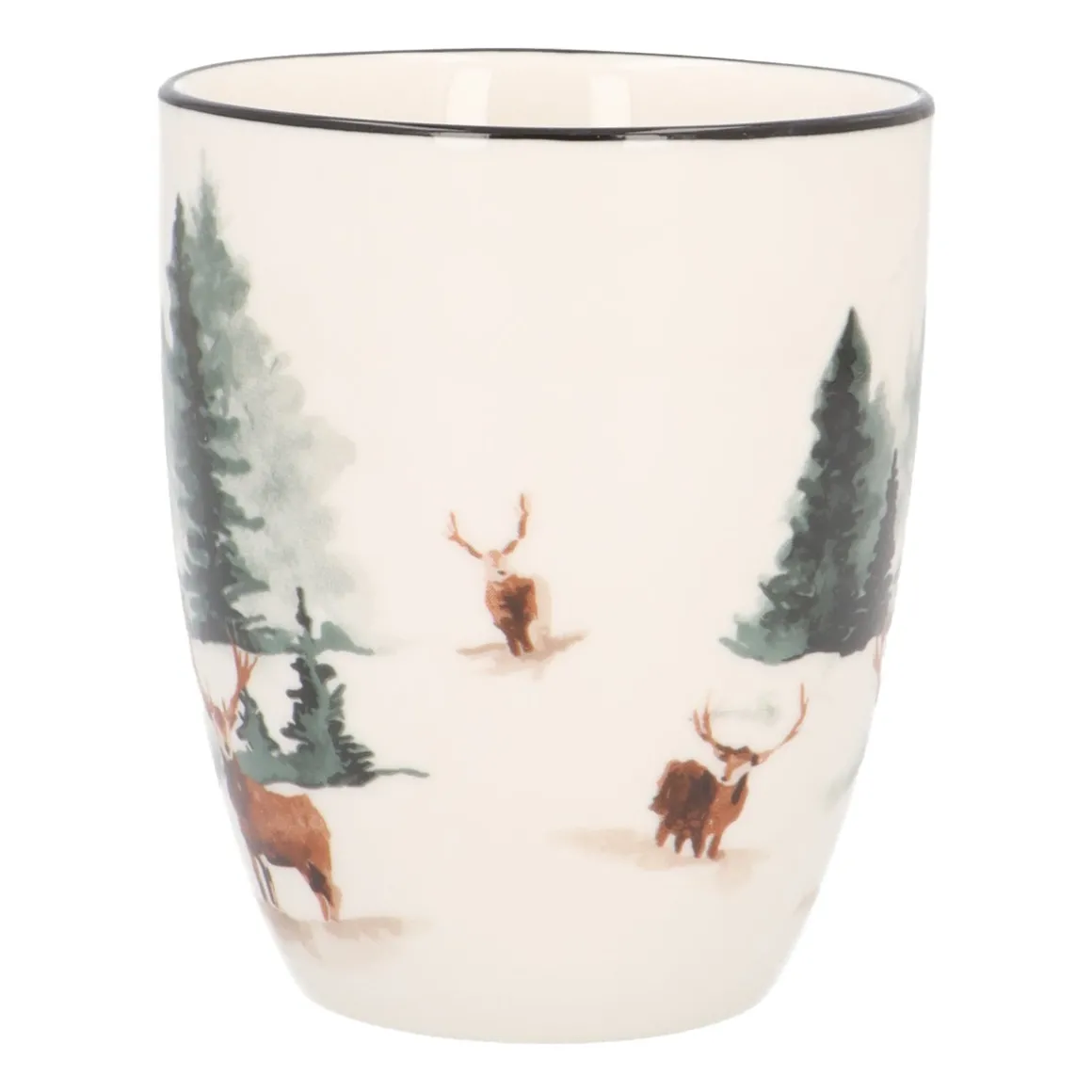 Kerstmok Hert Met Gouden Randje