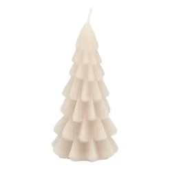 Kleine Kerstboomkaars 3D Taupe