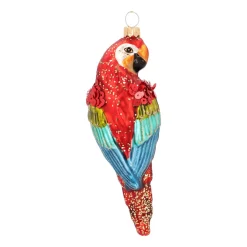 Kleurrijke Papegaai Kersthanger Voor Een Speelse Boom