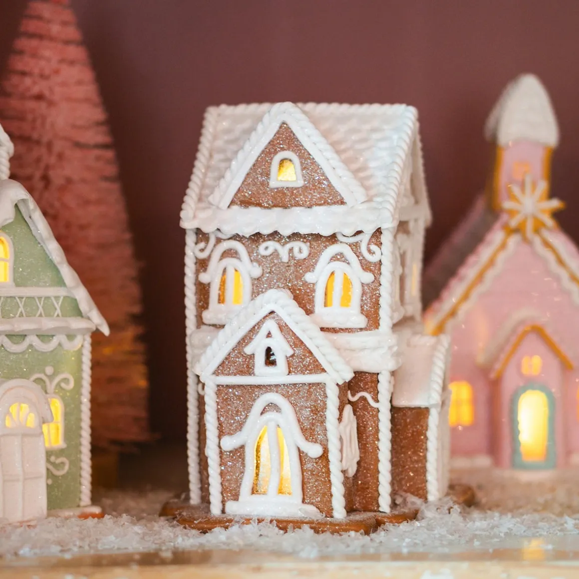 Koekhuisje Van Klei | Led | Handgemaakt | 19cm