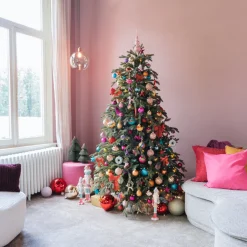 Kunststof Kerstbal XXL 20cm Glanzend Kerstrood