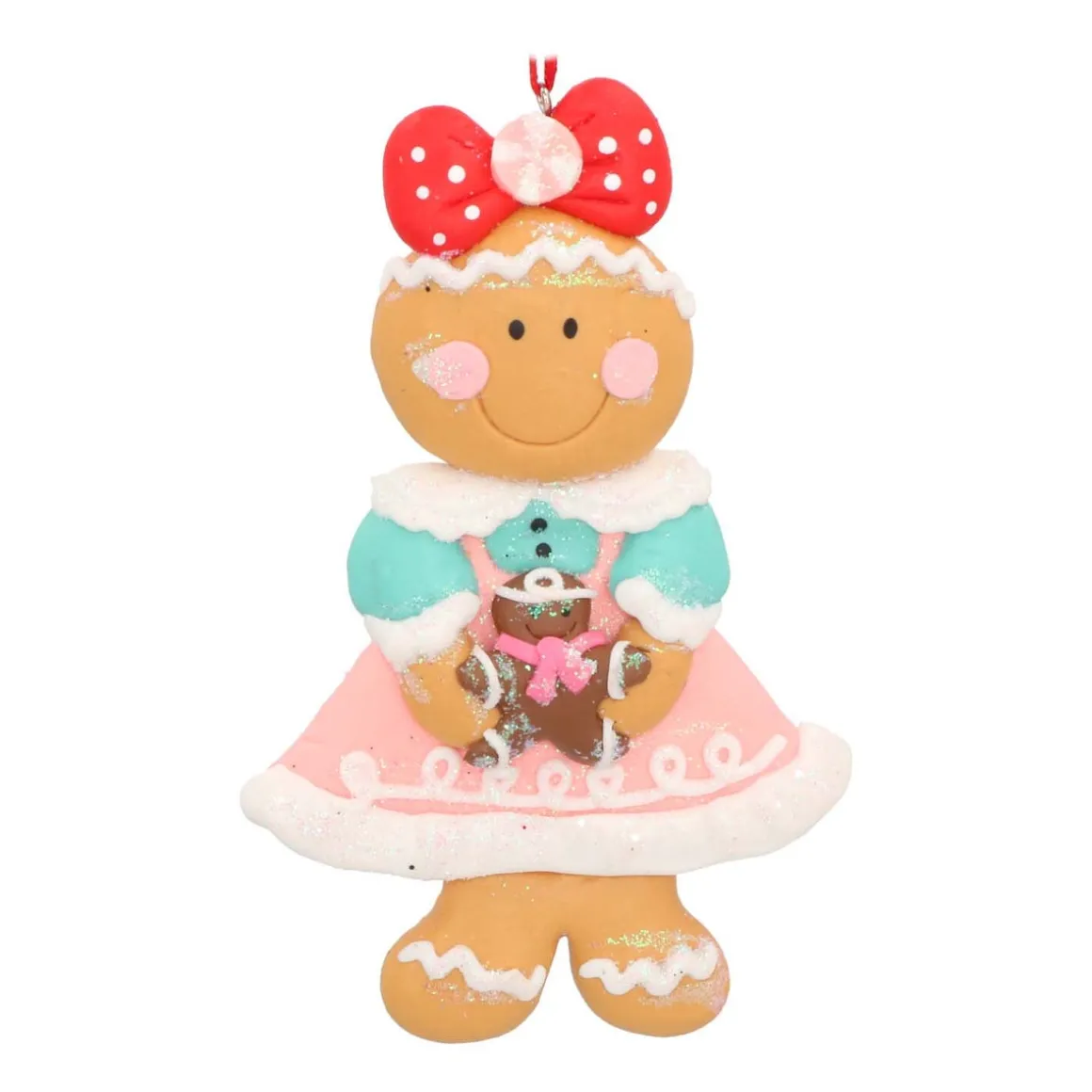 Kunststof Kersthanger Peperkoekvrouwtje | 12 Cm