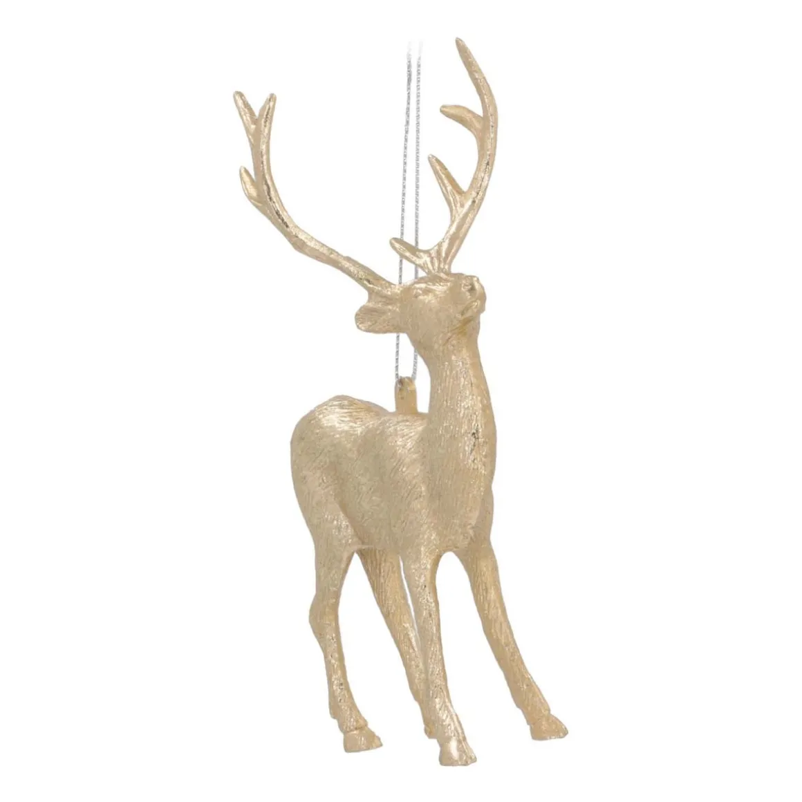 Kunststof Kersthanger Rendier | Champagne | 15 Cm