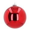Kunststof XL Kerstbal Rood 15 Cm