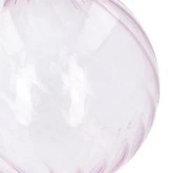 Lavendel Kerstbal Met Romantische Swirls