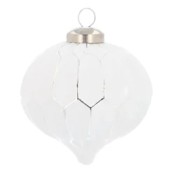 Luxe Glazen Ui Geometrisch 8 Cm Wit