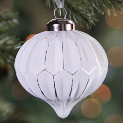 Luxe Glazen Ui Geometrisch 8 Cm Wit