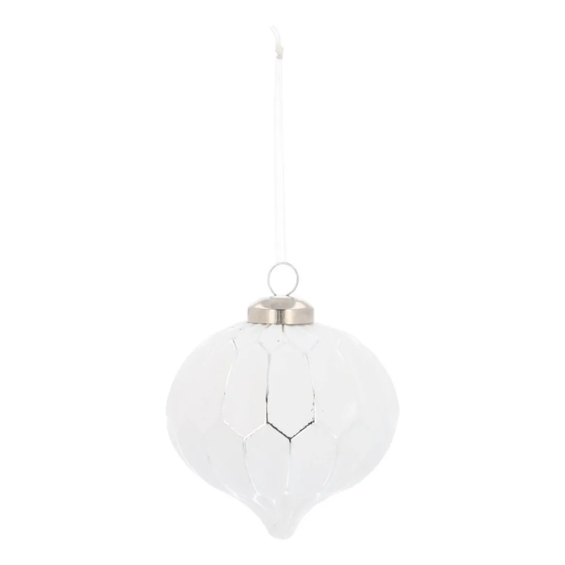 Luxe Glazen Ui Geometrisch 8 Cm Wit