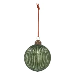 Luxe Groene Kerstbal Met Lampion Reliëf
