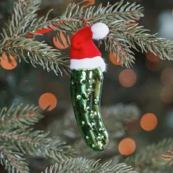 Luxe Kersthanger Augurk 11 Cm