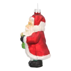 Luxe Kersthanger Kerstman Met Krans 10cm