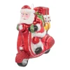 Luxe Kersthanger Kerstman Met Scooter 11cm