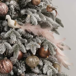 Luxe Pauw Op Clip | Creme-Champagne | Echte Veren | 55cm