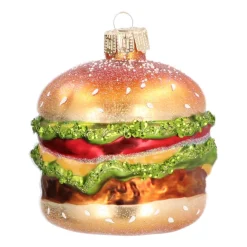 Luxe XXL Kersthanger Hamburger 9 Cm