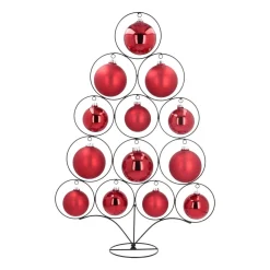 Metalen Kerstboom | Zwart | Rondjes | 80cm