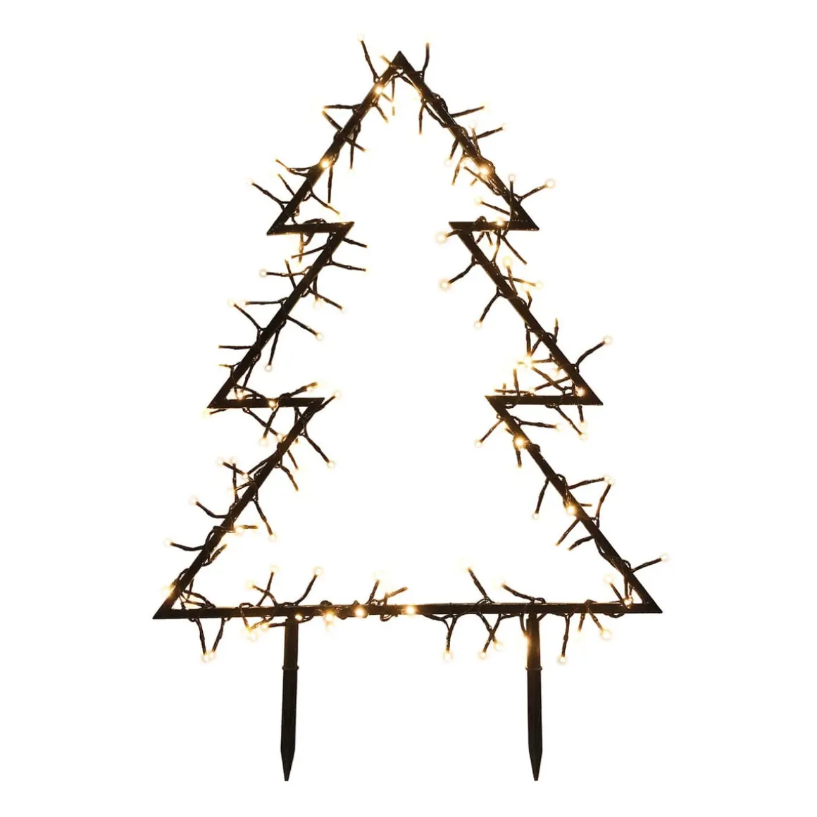 Metalen Kerstboom Met LED | 75 Cm | Timer | Buiten