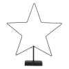 Metalen Ster Op Voet | LED | 40 Cm | Zwart