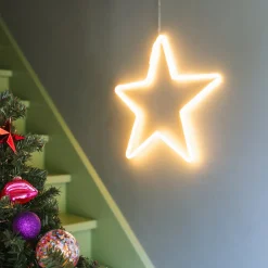 Neon Kerstster | 50 Cm