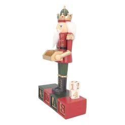 Notenkraker Met Advent Countdown Kalender | Met Led | 35cm