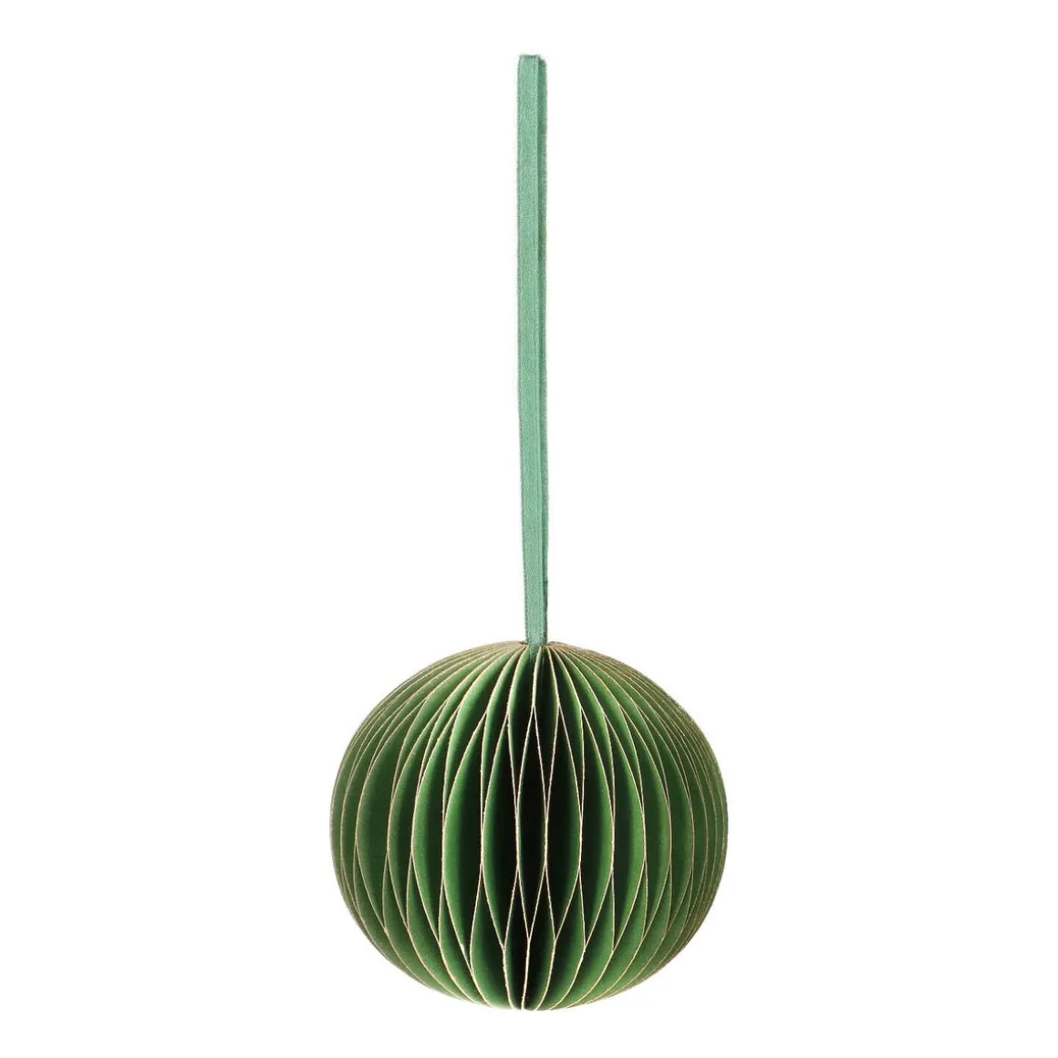 Papieren Kerstbal | Cottage Green | 8 Cm