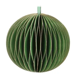Papieren Kerstbal | Cottage Green | 8 Cm