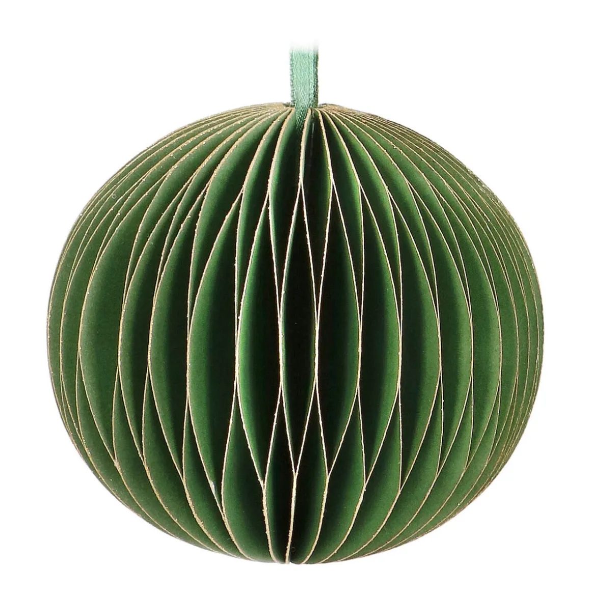 Papieren Kerstbal | Cottage Green | 8 Cm
