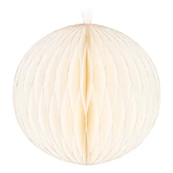 Papieren Kerstbal | Wit | 8 Cm