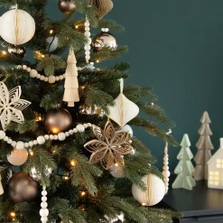 Papieren Kerstbal | Wit | 8 Cm