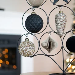 Papieren Kersthanger Ui-vorm | Taupe | 8 Cm