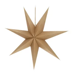 Papieren Kerstster | Goud | 60 Cm | 7-punts