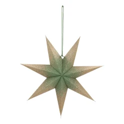 Papieren Kerstster | Groen | 45 Cm | 7-punts