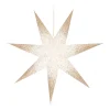 Papieren Kerstster | Wit-champagne | 60 Cm | 7-punts